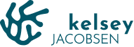 Kelsey Jacobsen's logo, which resembles a branching coral