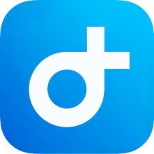 Dive+'s app icon, featuring a logo that combines a circle/d and a + sign