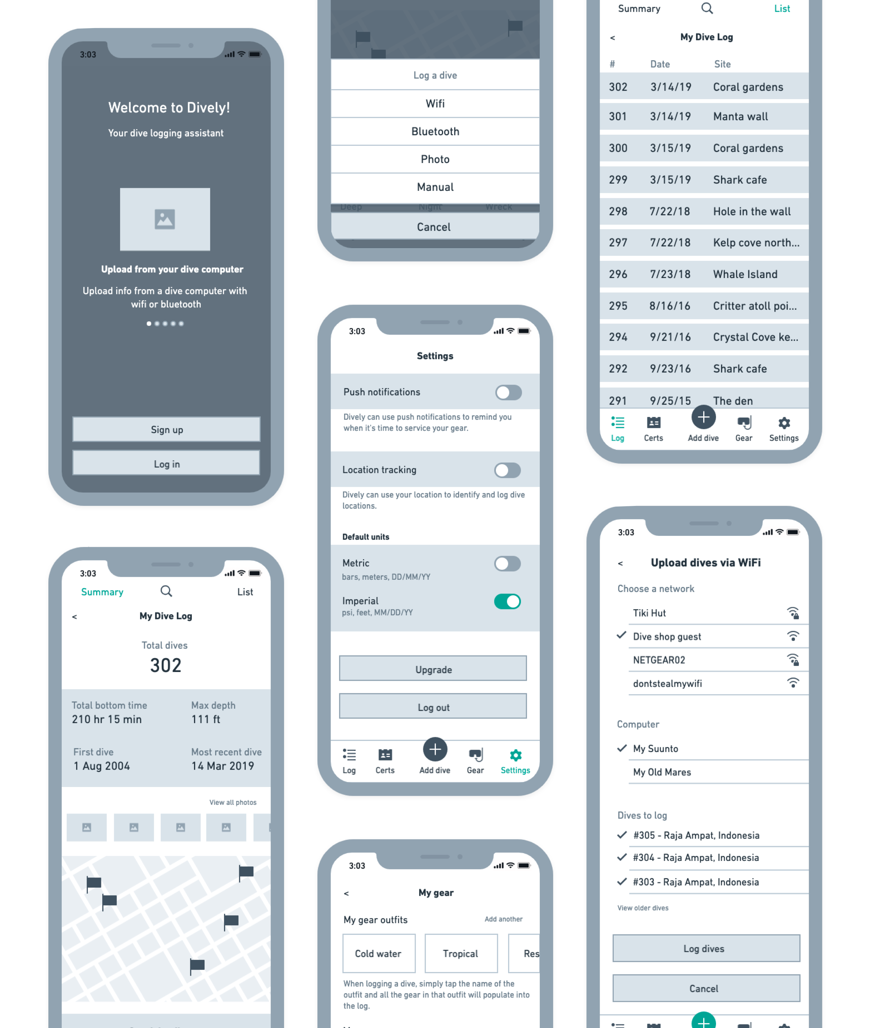 zoomed-out view of many digitally rendered wireframes